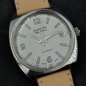 Blancpain Automatic.Date Dial color white man's watch movement authentic