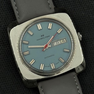 Hamilton Automatic. Day/Date Dial color gray man's watch Eta movement authentic