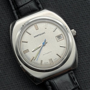 Montblanc Automatic Date Dial color Silver man's watch Eta movement authentic image 1
