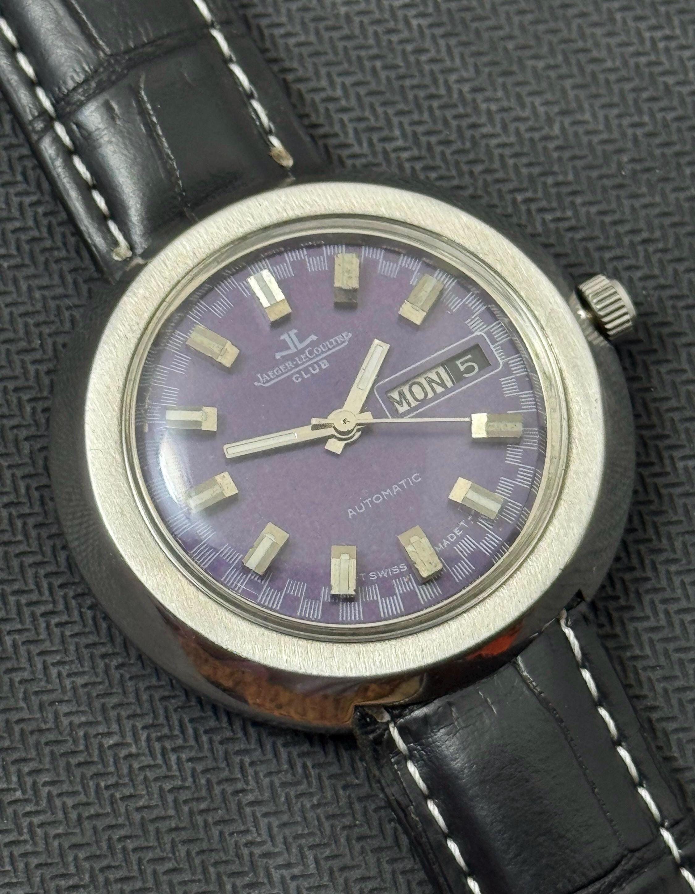 動作良好 74 ジャガールクルト クラブ JAEGER LECOULTRE CLUB