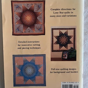 Vintage the New Lone Star Quilt Handbook Pattern Book - Etsy