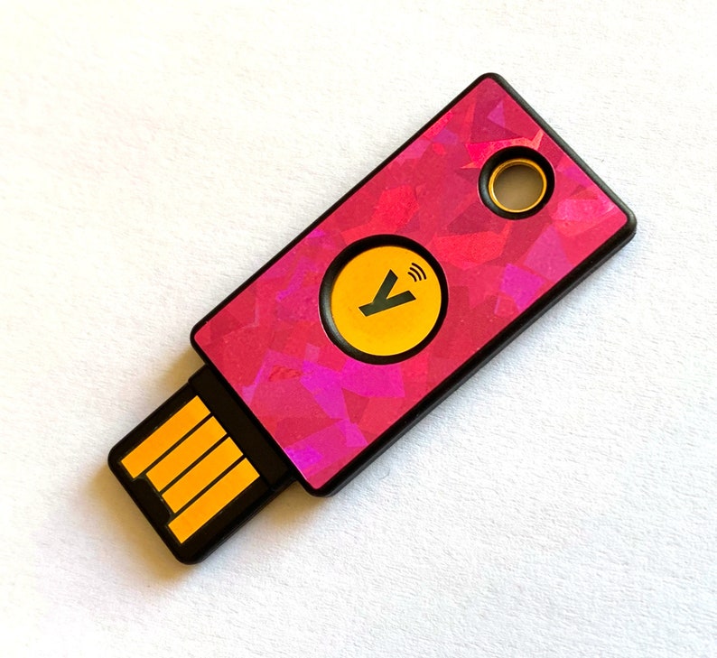 Juego de 2 pegatinas de vinilo YubiKey imagen 1