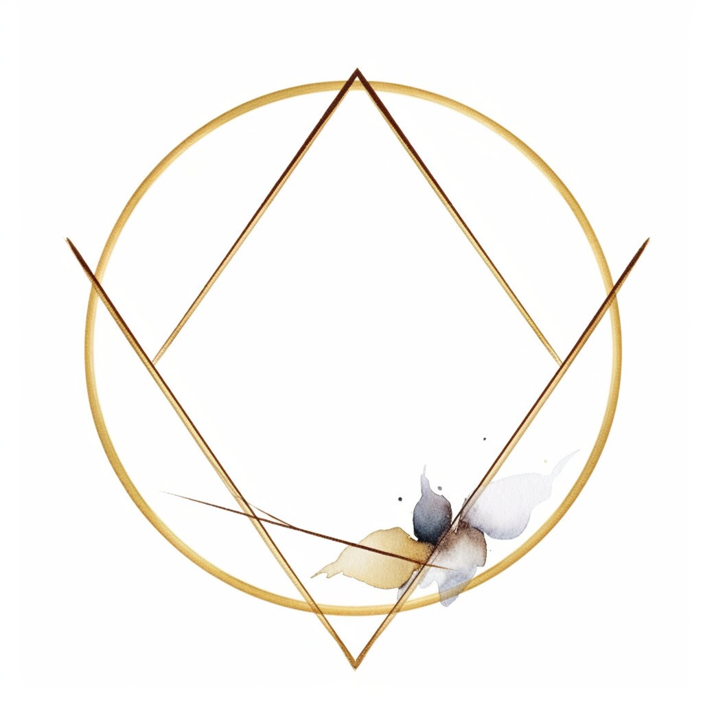 Elegant Gold Frame 1 Clipart PNG- Geometric Golden Frames for Weddings ...