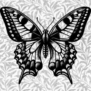 Beautiful Swallowtail Butterfly 33 SVG-PNG Clipart Pack: Ideal for Cricut, Silhouette, and more!