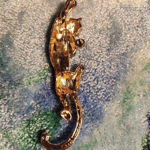 leopard broche speld gedetailleerd glitters mooi goud zwart cadeau uniek afbeelding 2