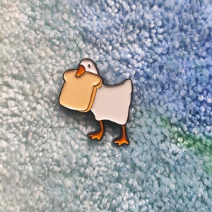 Goose with knife enamel PIN Untitled Goose Game goose with hammer banhammer construction yeet rose sunglasses honk bread bread goose