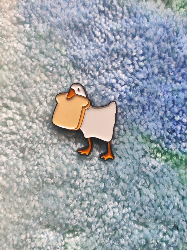 Goose with knife enamel PIN Untitled Goose Game goose with hammer banhammer construction yeet rose sunglasses honk bread bread goose