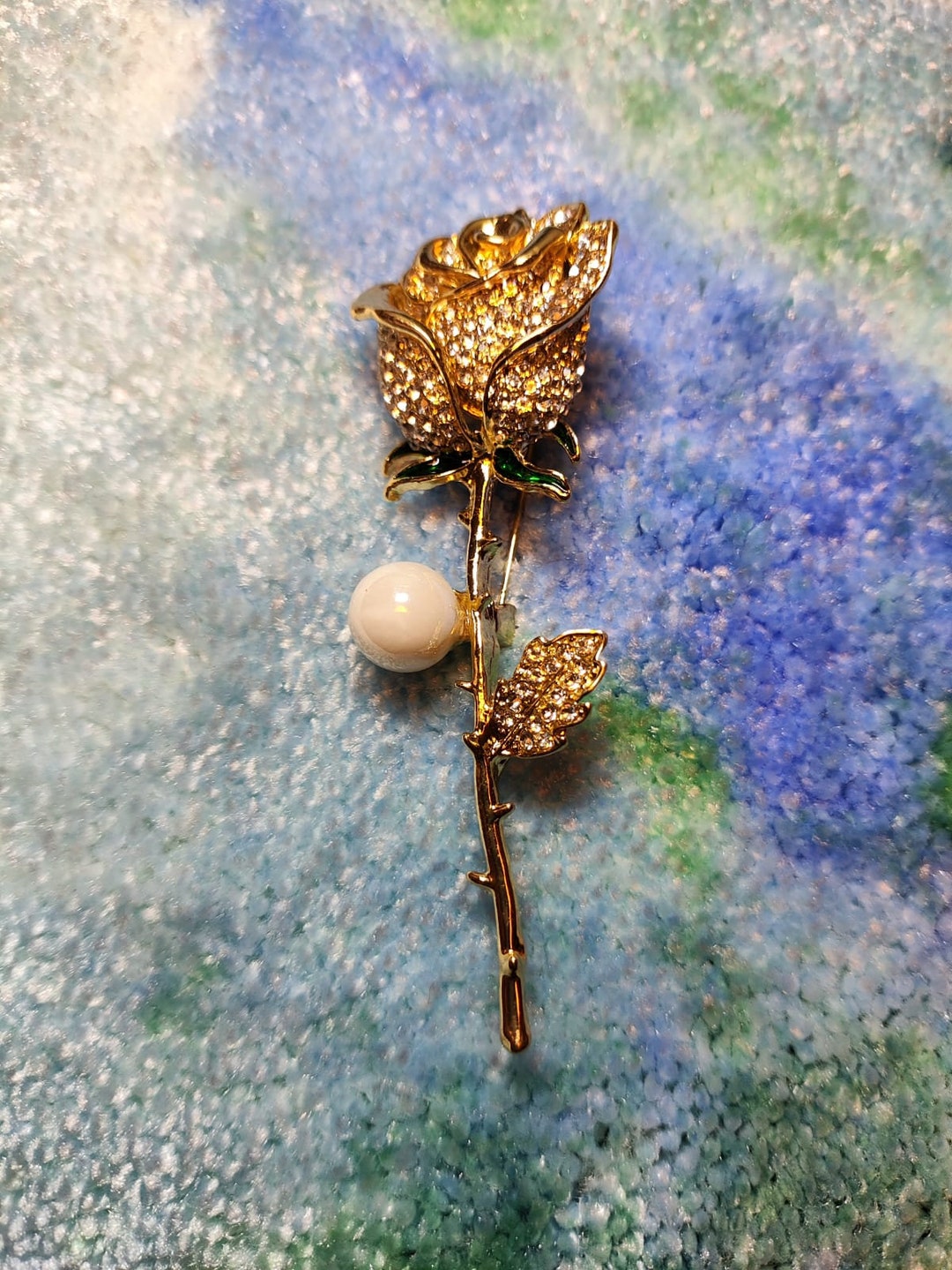 Broche Argentée Avec Pyrites - Poids 13.52 G - Plaqué Argent - Très Bon état