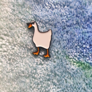 Goose with knife enamel PIN Untitled Goose Game goose with hammer banhammer construction yeet rose sunglasses honk bread sunglass goose