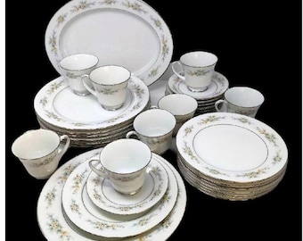 Thirty-three (33) Tableware for 8 - Noritake Melissa: Fine China