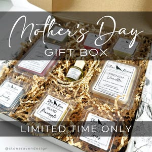 Mother’s Day Gift Box, Wax Melt Gift Set, Car Diffuser Gift, Gift for Mom, Home Fragrance Gift Box, Handmade Wax Melts