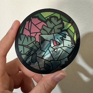 Ivysaur Stained Glass Sticker