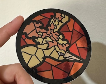 Adesivo de vitral Moltres
