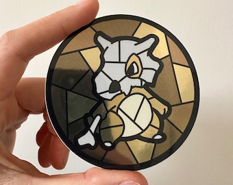 Pegatina de vidrio de colores Cubone