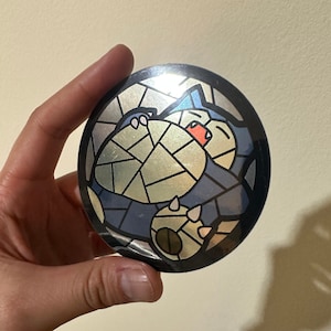 Snorlax Stained Glass Sticker