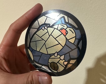 Vitral de Snorlax Pegatina