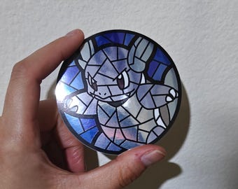 Wartortle Stained Glass Sticker