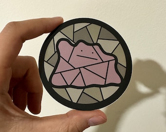 Ditto Stained Glass Sticker