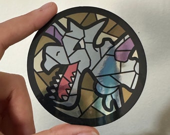 Aerodactyl glas-in-loodsticker