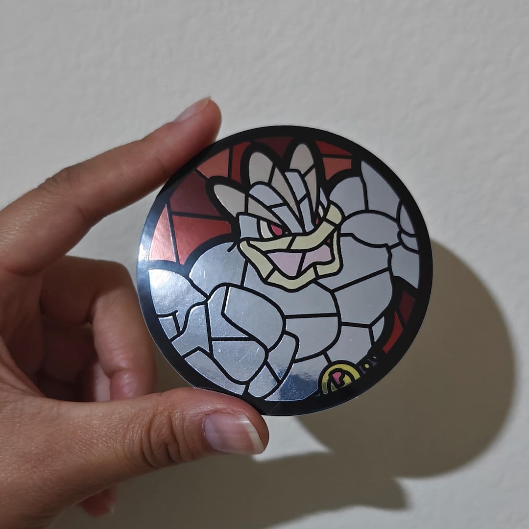 Machamp Stained Glass Sticker - Etsy
