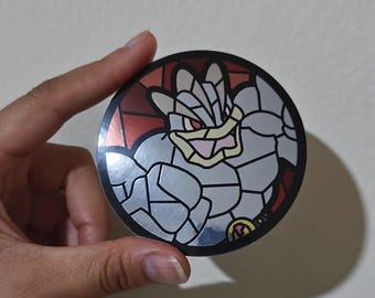 Machamp Glasmalerei-Aufkleber
