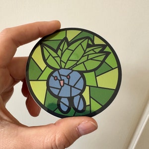 Oddish Stained Glass Sticker