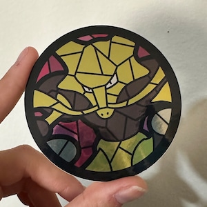 Alakazam Stained Glass Sticker