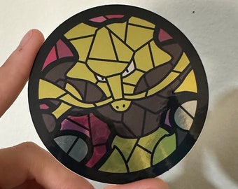 Alakazam Stained Glass Sticker