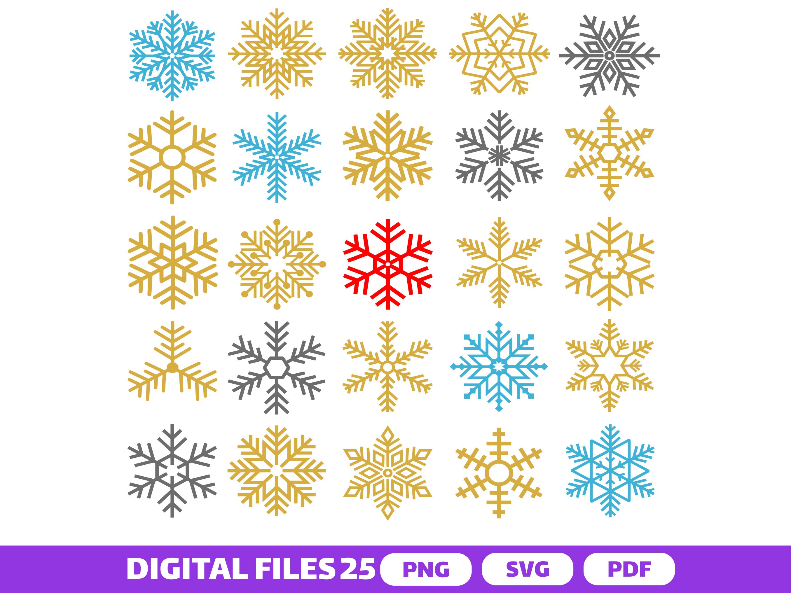 Snowflake SVG, Download for Circut, Silhouette, Cameo, Simple Snowflake ...