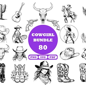 Pacote Cowgirl SVG, Botas Cowgirl Svg, Botas Country Florais Svg, Vamos lá meninas, Rodeio Svg, Caveira de vaca Svg, Western Svg, Ferradura Svg,