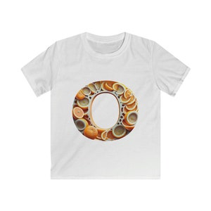 Letter O - High Quality 3D Alphabet T-Shirt for Kids - Fun and Educational Tee Kids Children&#39;s clothing Alphabet shirt
