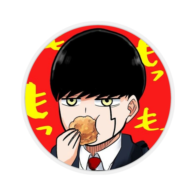 Mashle Stickers Mashle Eating Cream Puff Kisscut Stickers Mashle Anime