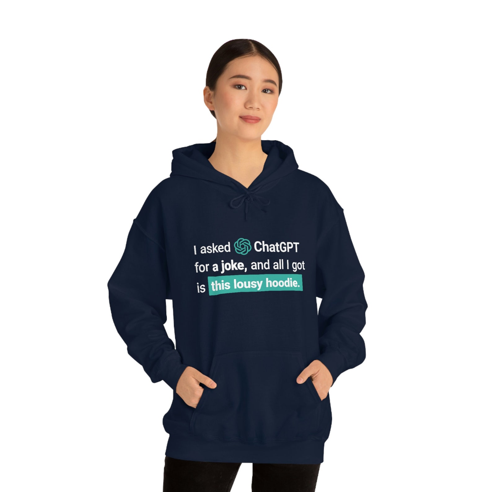 I Asked Chatgpt for a Joke Hoodie Funny AI Humor Tee Unisex Etsy
