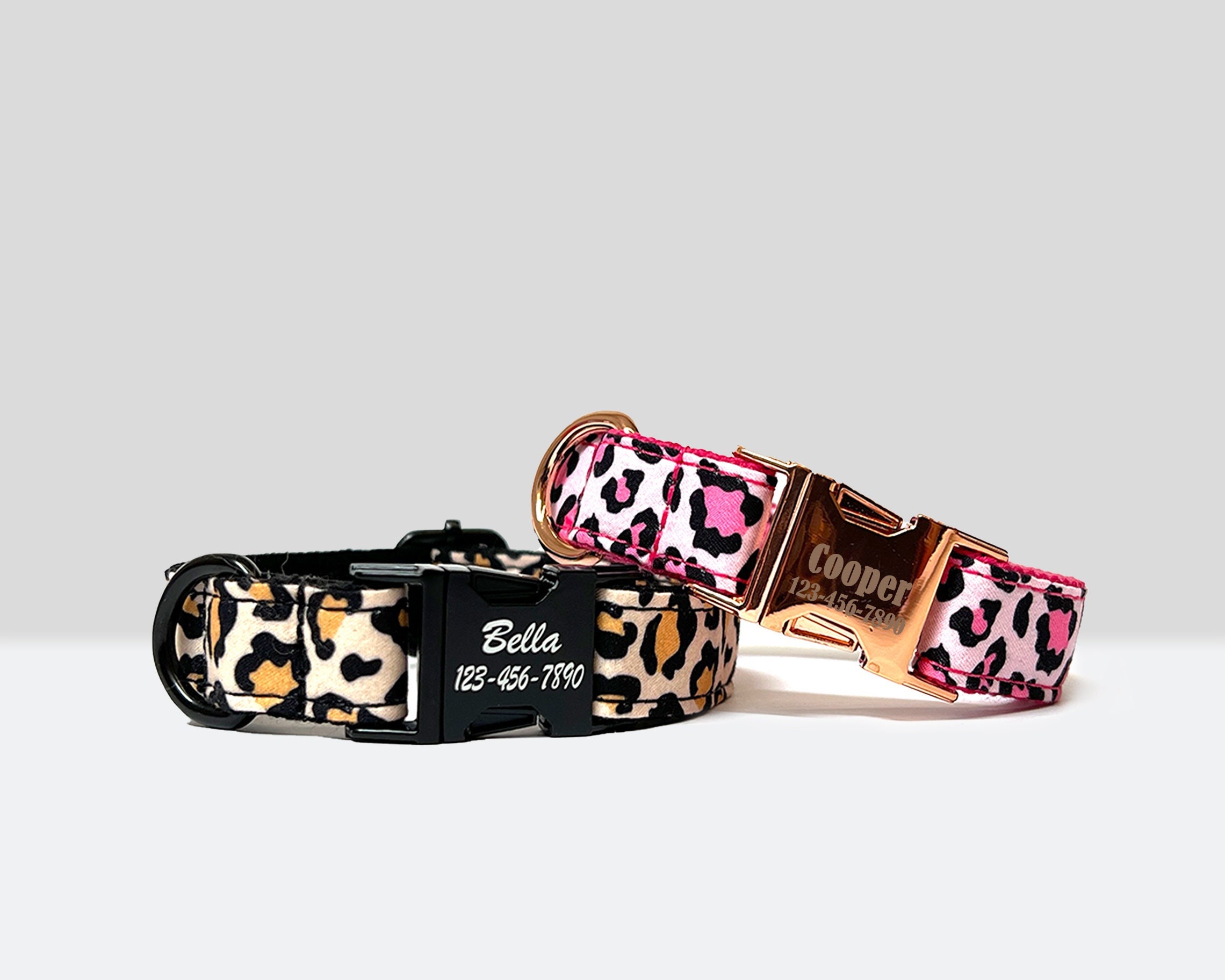Cheetah Dog Collar Etsy Canada