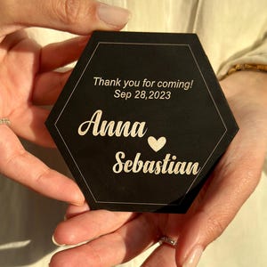 Custom Coaster Wedding Favors, Personalized Coasters Bulk, Coaster Set, Coasters Wood, Keepsake Wedding Guest Affordable Party Favors