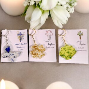 Adult Baptism Favors, Custom Resin Keychains, Baptism Favor for Guests, Thank You Favors, Bulk Baptism Gifts, Mi Bautizo, First Communion