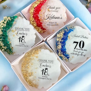 Birthday Party Favors, Custom Resin Magnet, Affordable Birthday Favor for Guests, Keepsake Birthday Gifts, Personalized Bulk Birthday Favors
