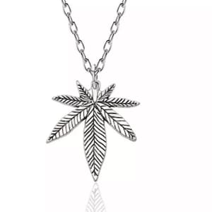 Maple leaf necklace, leaf jewelry, emo goth
