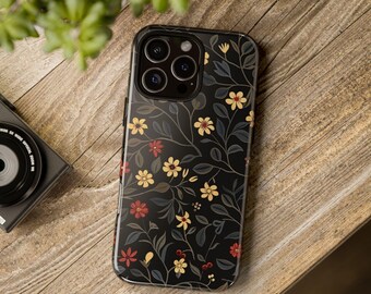 Yellow and Black Daisies Cell Phone Case by Shield Shack Designs