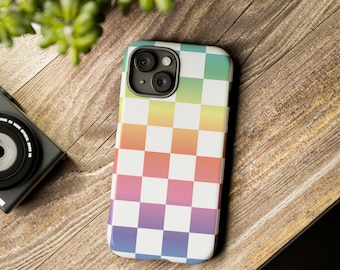 Pastel Checkered Cell Phone Case by Shield Shack Designs