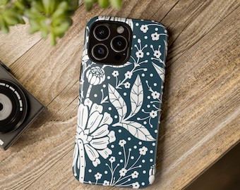 Navy Fields Cell Phone Case by Shield Shack Designs