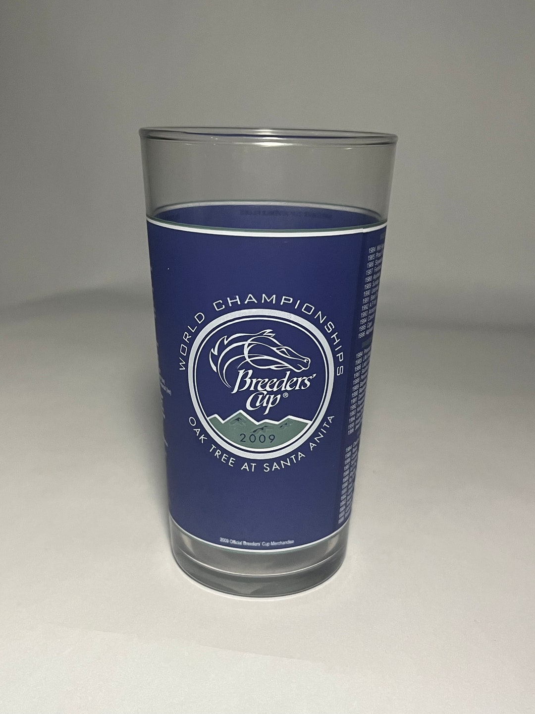 2009 Breeders Cup Glass - Etsy