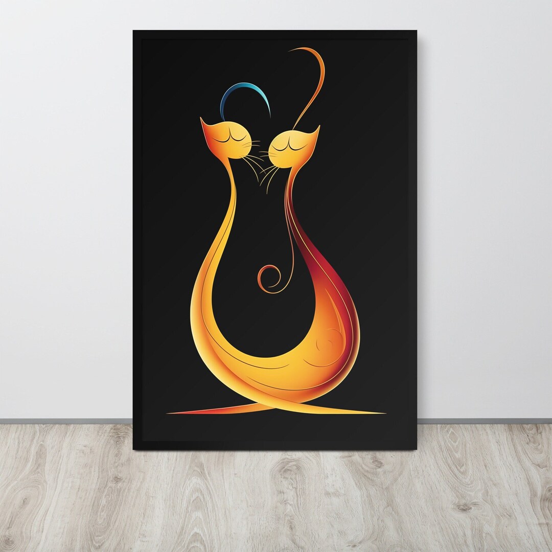 Whimsical Cats Digital Download | Wall Art | Cat Lover's Gift ...