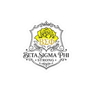 Beta Sigma Phi Crest sticker | Kiss-cut vinyl decal