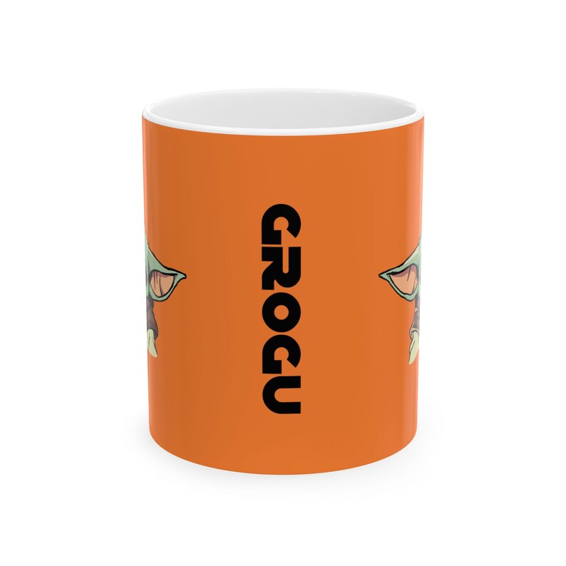 Star Wars Inspired Grogu 11oz or 15oz Ceramic Coffee Mug (Cresta) image 2