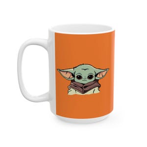 Star Wars Inspired Grogu 11oz or 15oz Ceramic Coffee Mug (Cresta) image 5