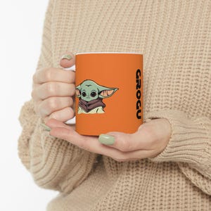 Star Wars Inspired Grogu 11oz or 15oz Ceramic Coffee Mug (Cresta) image 12