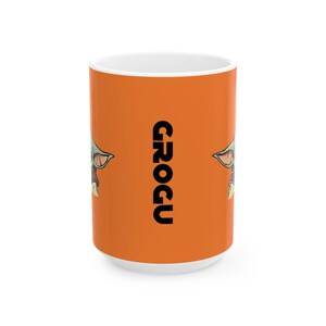Star Wars Inspired Grogu 11oz or 15oz Ceramic Coffee Mug (Cresta) image 3