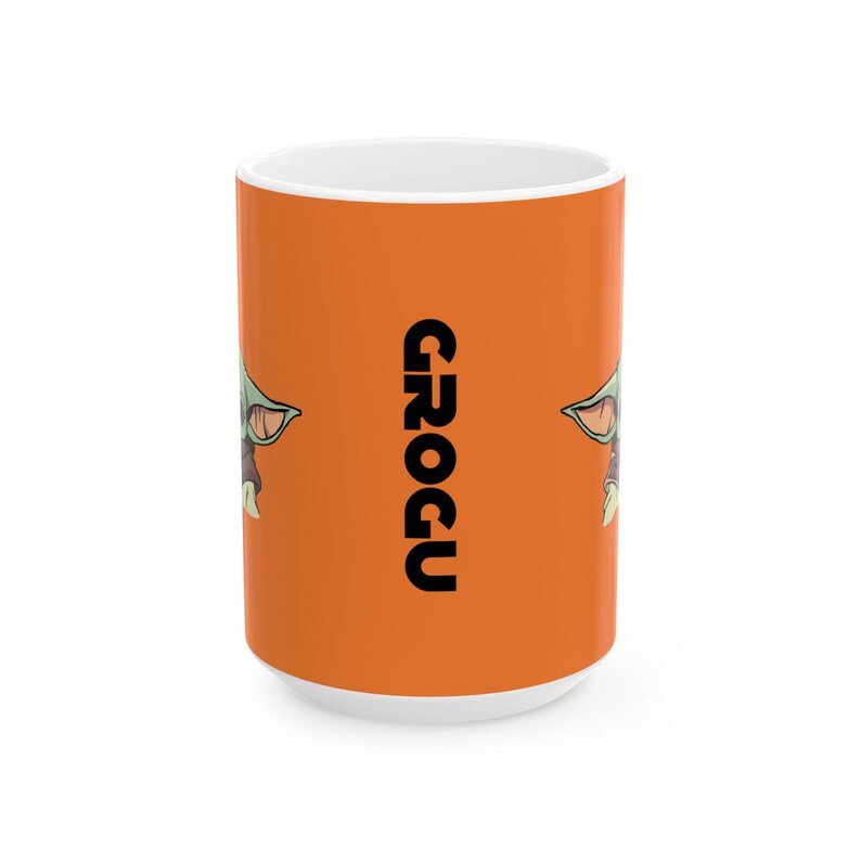 Star Wars Inspired Grogu 11oz or 15oz Ceramic Coffee Mug (Cresta) image 3