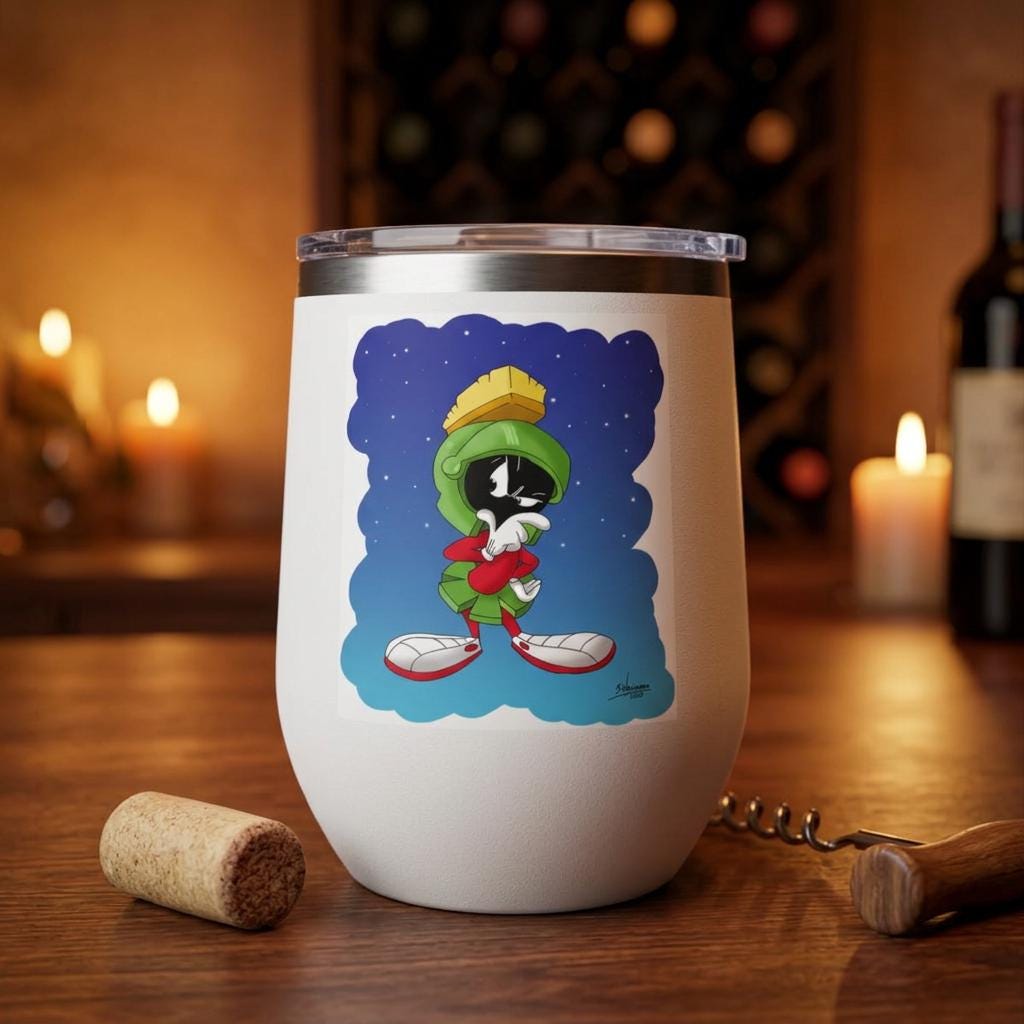 Marvin the Martian ドリンクボトル　カップ　ルーニーテューンズ Marvin the Martian ドリンクボトル カップ ルーニーテューンズ 1998